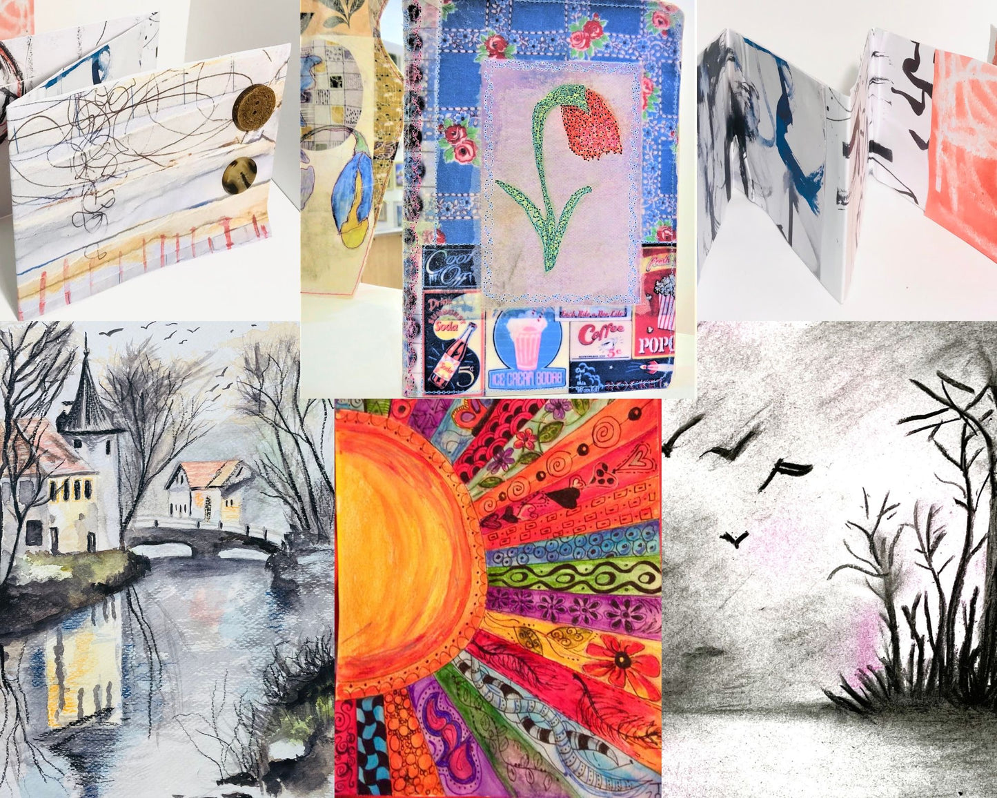 Christine Stanford Mixed Media Art Journal Workshop - Friday 17th July 7-9pm